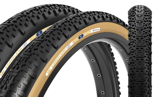 Panaracer GravelKing X1 — three-quarter view